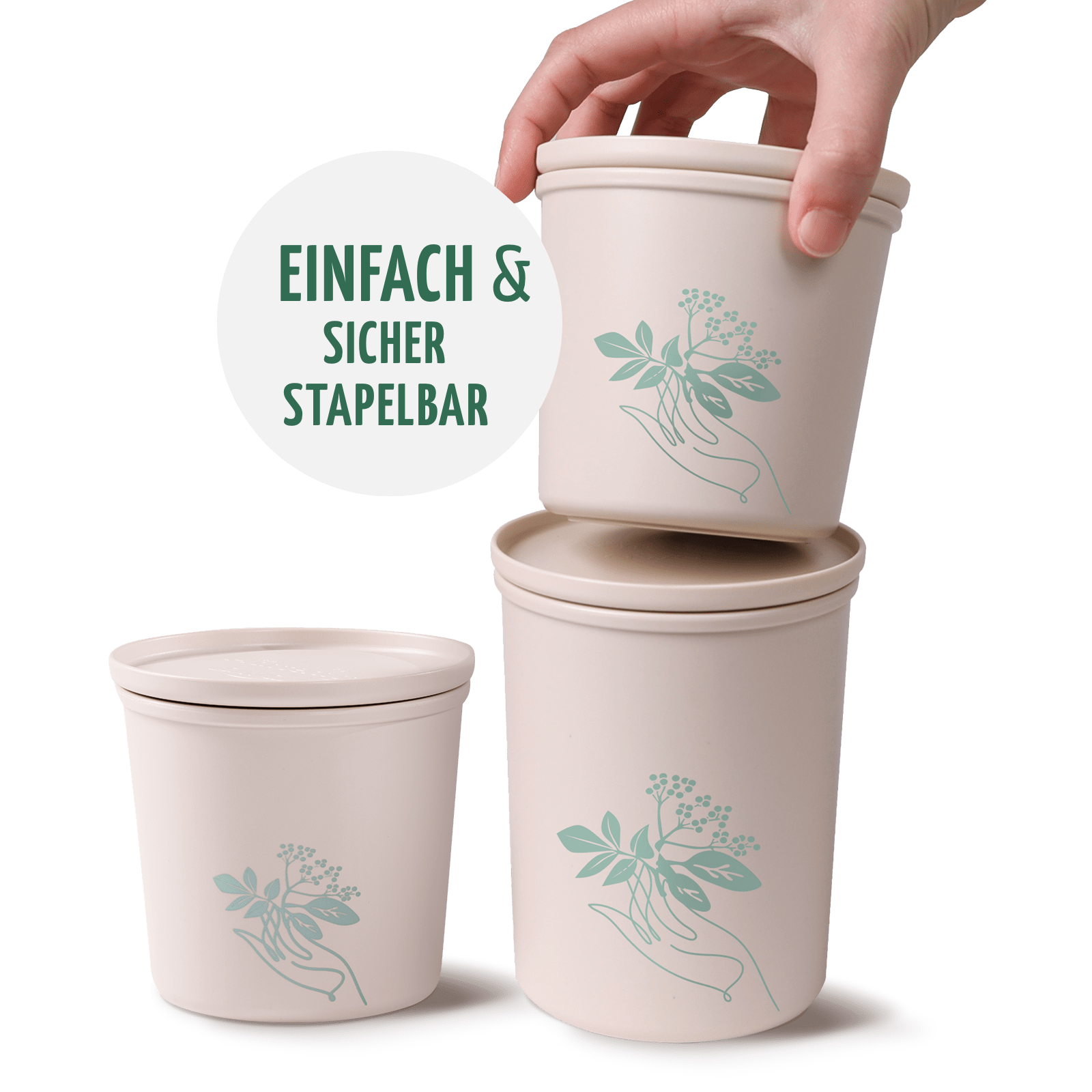 Mond Milch Mischung 3er Bio Set + Frischhaltedosen