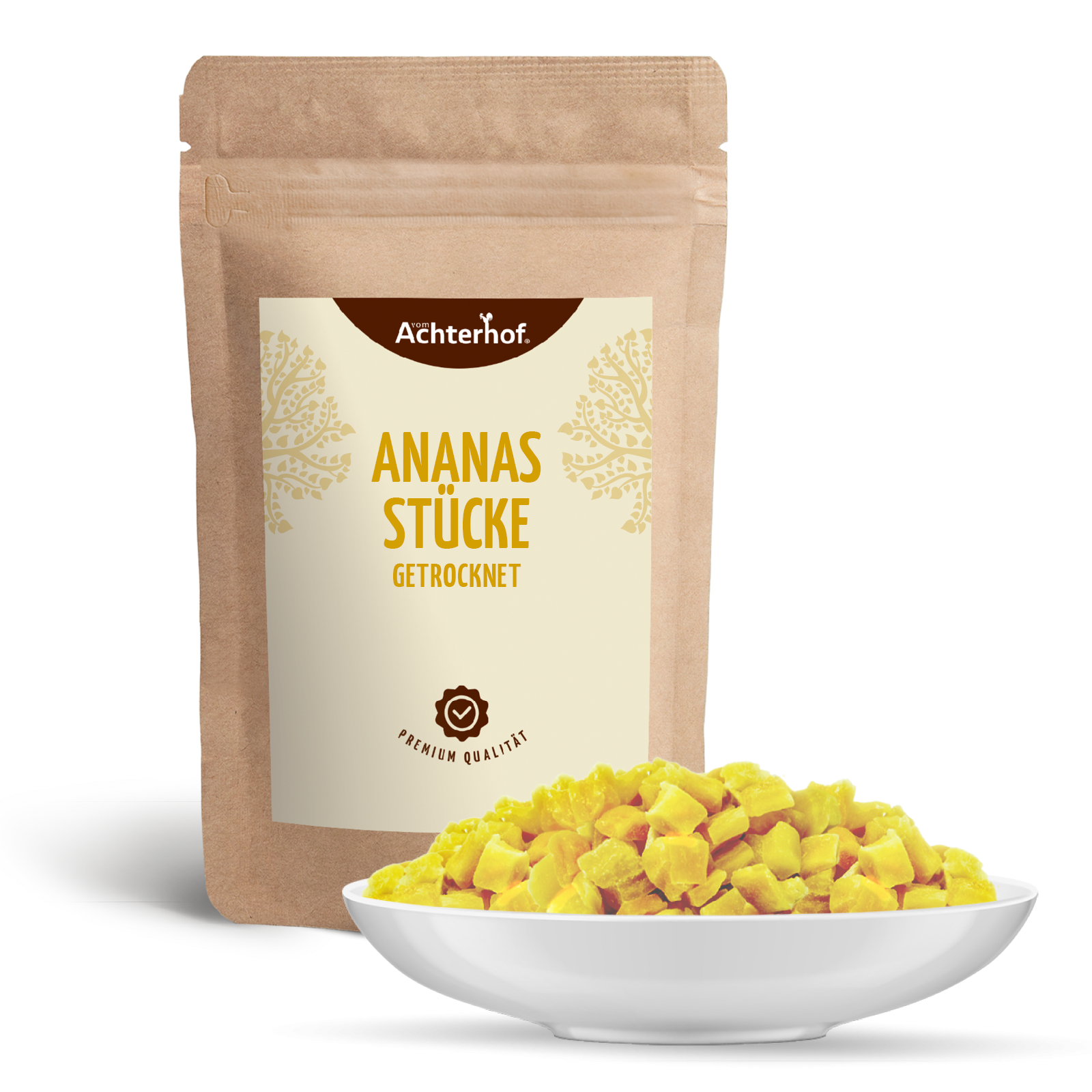 Ananasstücke getrocknet & gezuckert (500g)