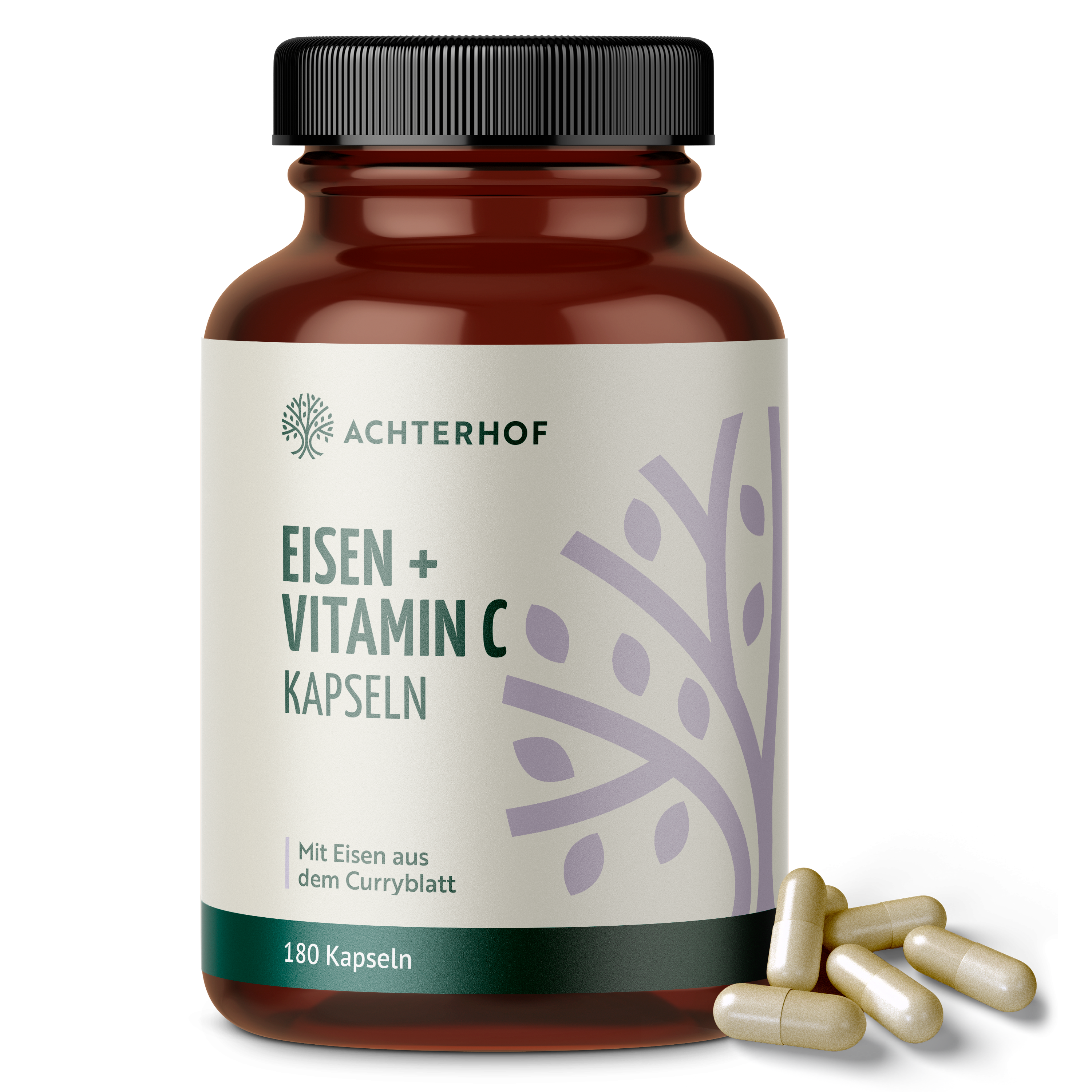 Eisen + Vitamin C Kapseln (180 Kapseln)