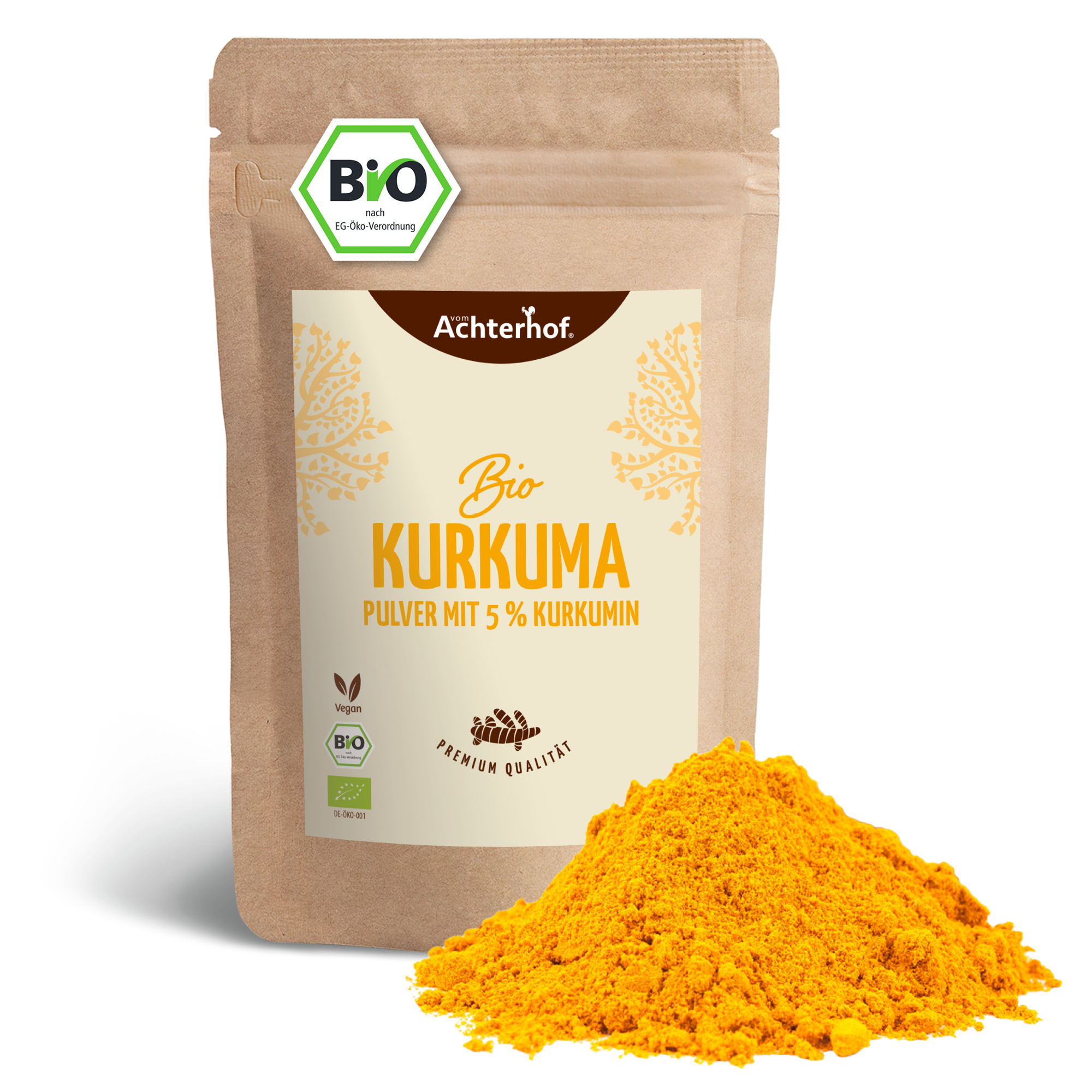 Bio Kurkuma Pulver 5% Curcumin (250g)