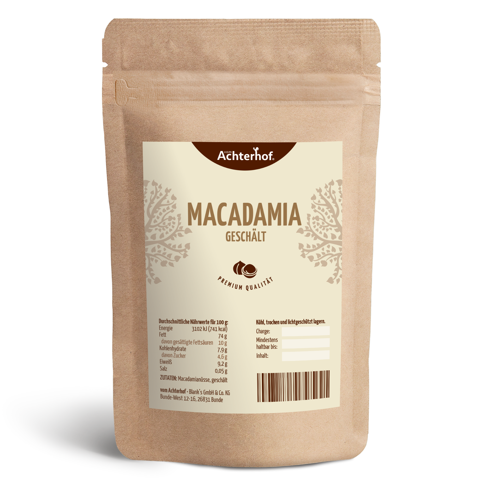 Macadamianüsse geschält (250g)