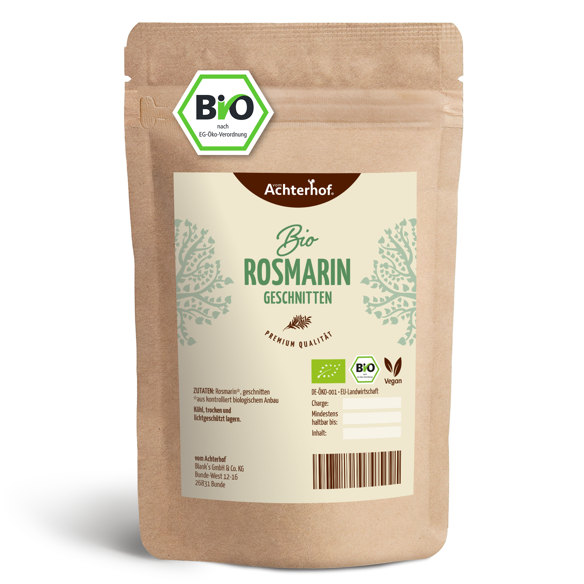 Rosmarin geschnitten Bio (250g)