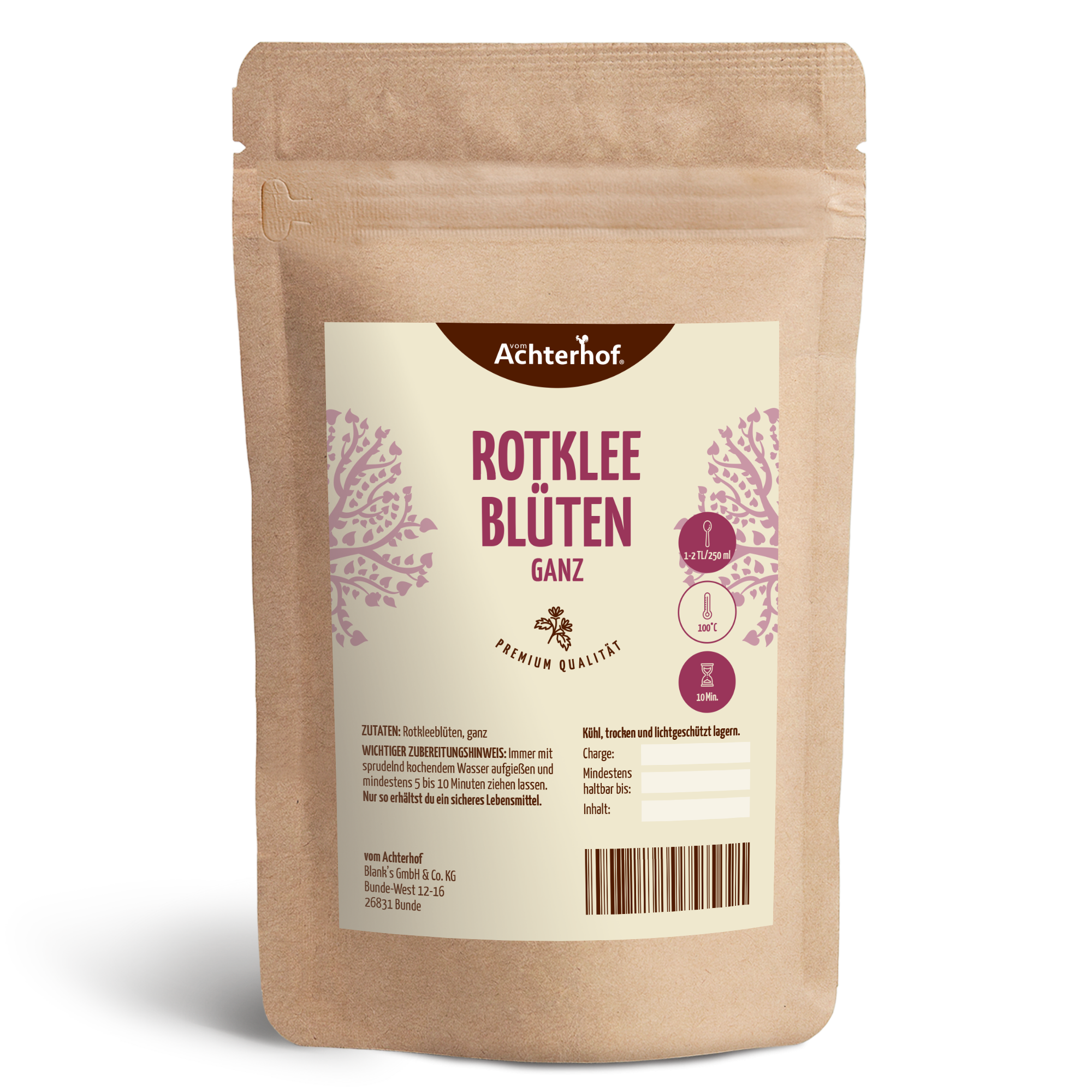 Rotkleeblüten ganz (100g)