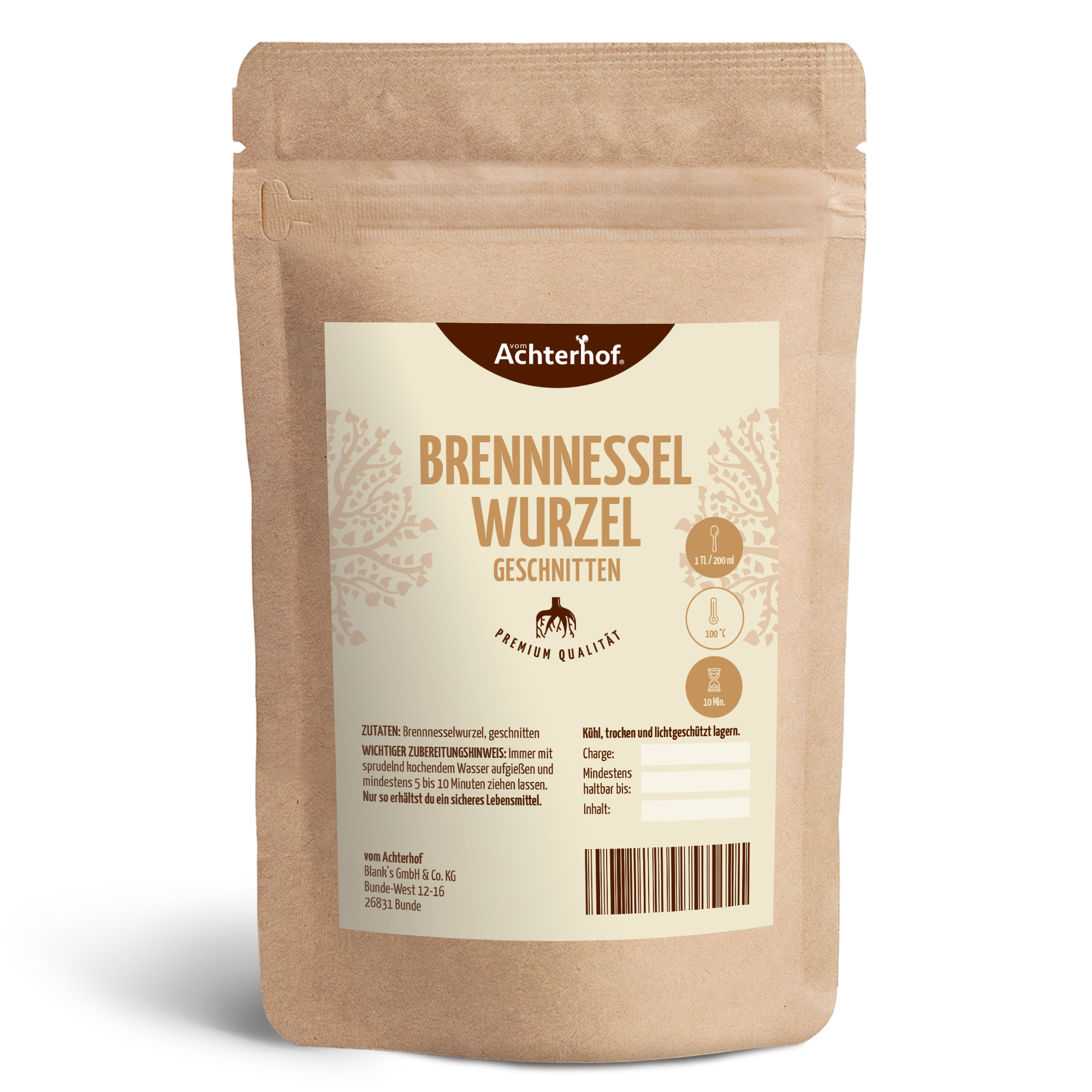 Brennnesselwurzel geschnitten (1000g)