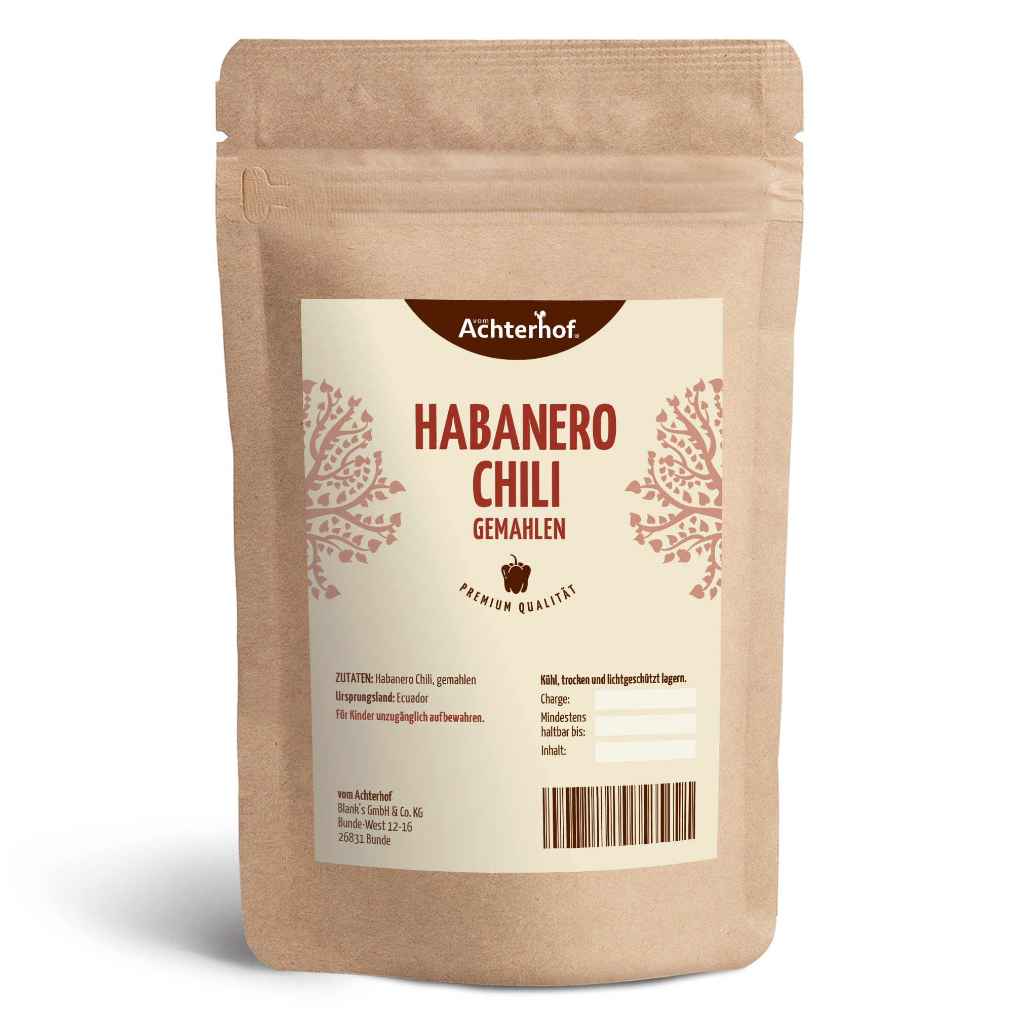 Habanero Chili gemahlen (100g)