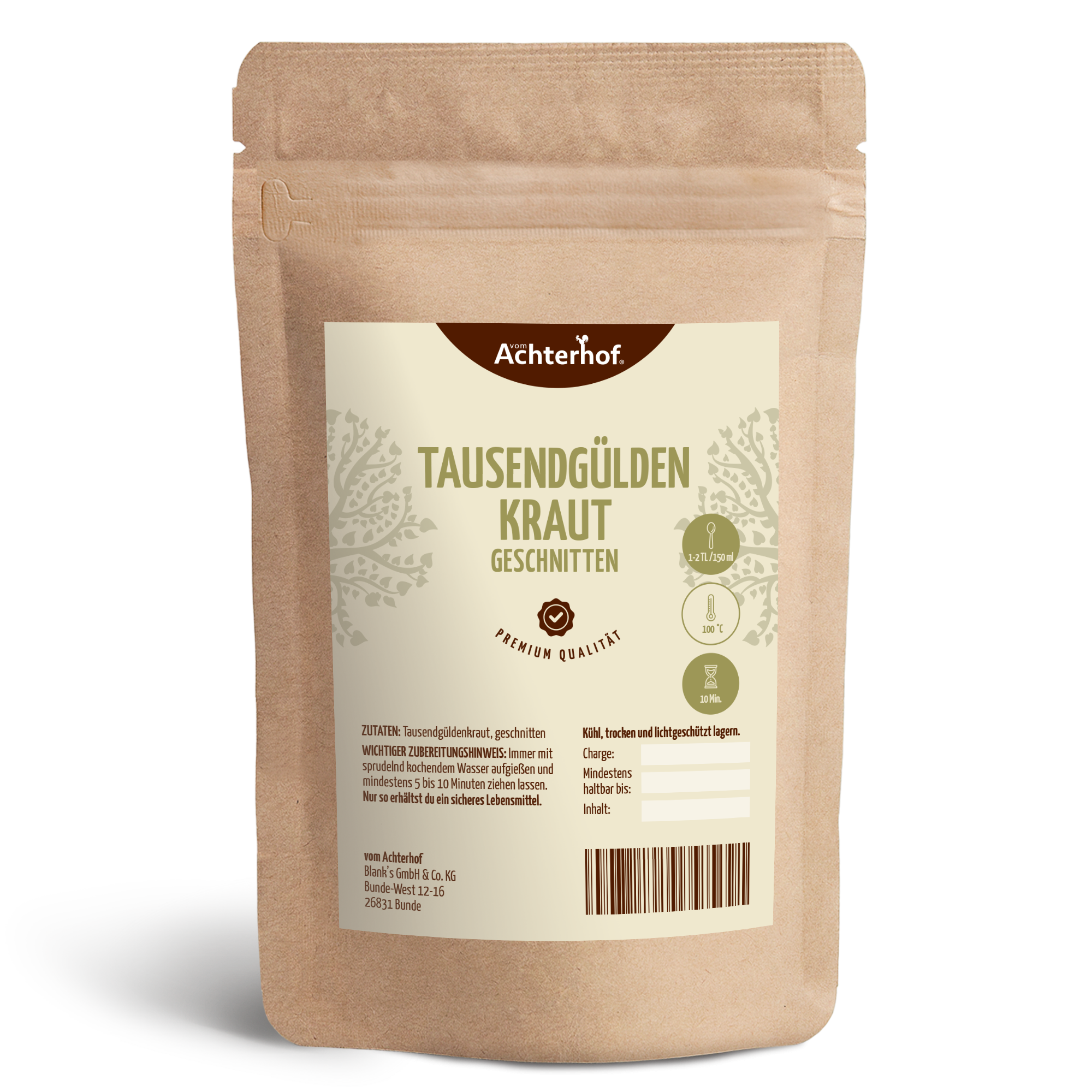 Tausendgüldenkraut geschnitten (100g)