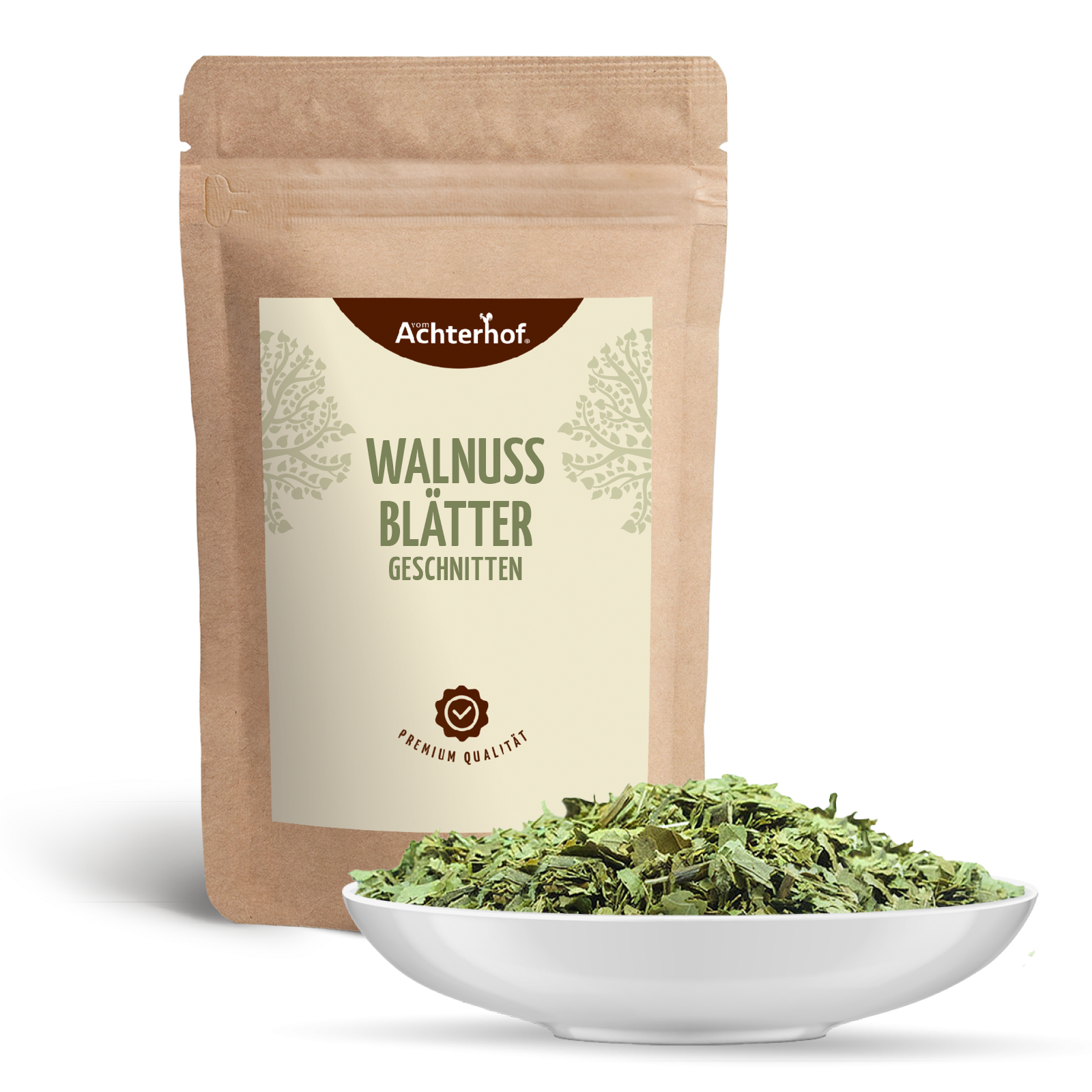 Walnussblätter geschnitten (500g)